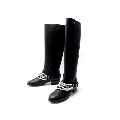 bottes cavaliere chanel|Chanel high boots sale.